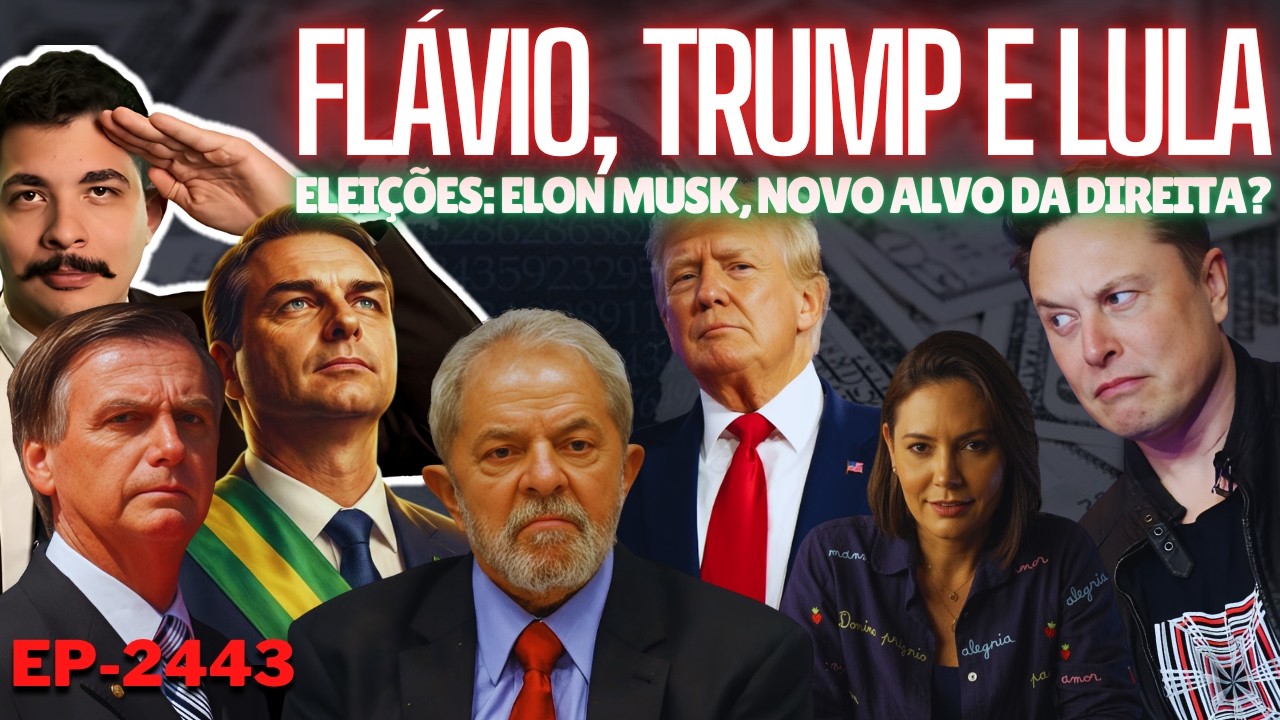 Flávio e Trump ENCURRALARAM Lula: A Operação CONTRA + Eleições: Elon Musk Virará ALVO da Direita?