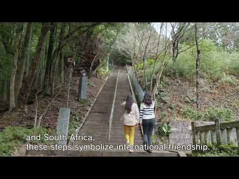Japan's tallest stone steps, 3333 steps　日本一の石段　3333段　釈迦院御坂遊歩道　英字幕付き　美里町観光PR動画