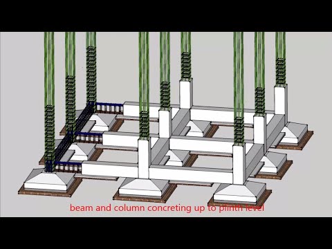 Animation video for sub structure detailing | RCC building