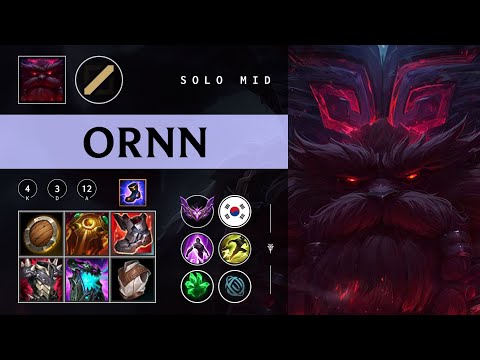 Ornn Mid vs Zed - KR Master Patch 26.01