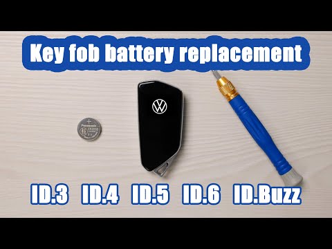 How to key fob battery replacement VW ID.3 ID.4 ID.5 ID.6 Golf 8, Seat, Skoda, Audi 2020-2023