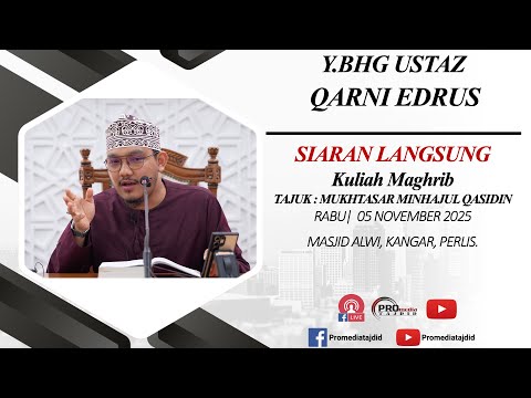 (LIVE) 05-11-2025 Ustaz Qarni Edrus : Mukhtasar Minhajul Qasidin