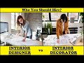Interior Designer vs Interior Decorator