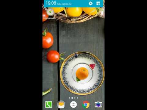 Clocks Living Fruits Wallpaper Video
