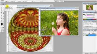 How to Superimpose an image into a KaleidoGlobe using PhotoShope 7