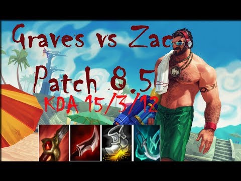 Graves Jungle vs Zac | Korea rank Patch 8.5