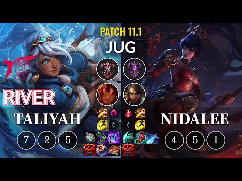 TLN River Taliyah vs Nidalee Jungle - KR Patch 11.1