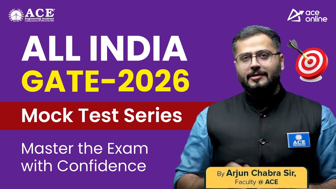 ALL INDIA GATE 2026 Mock Test Series | ACE Online & ACE Engineering Academy | Test Your GATE Prep.
