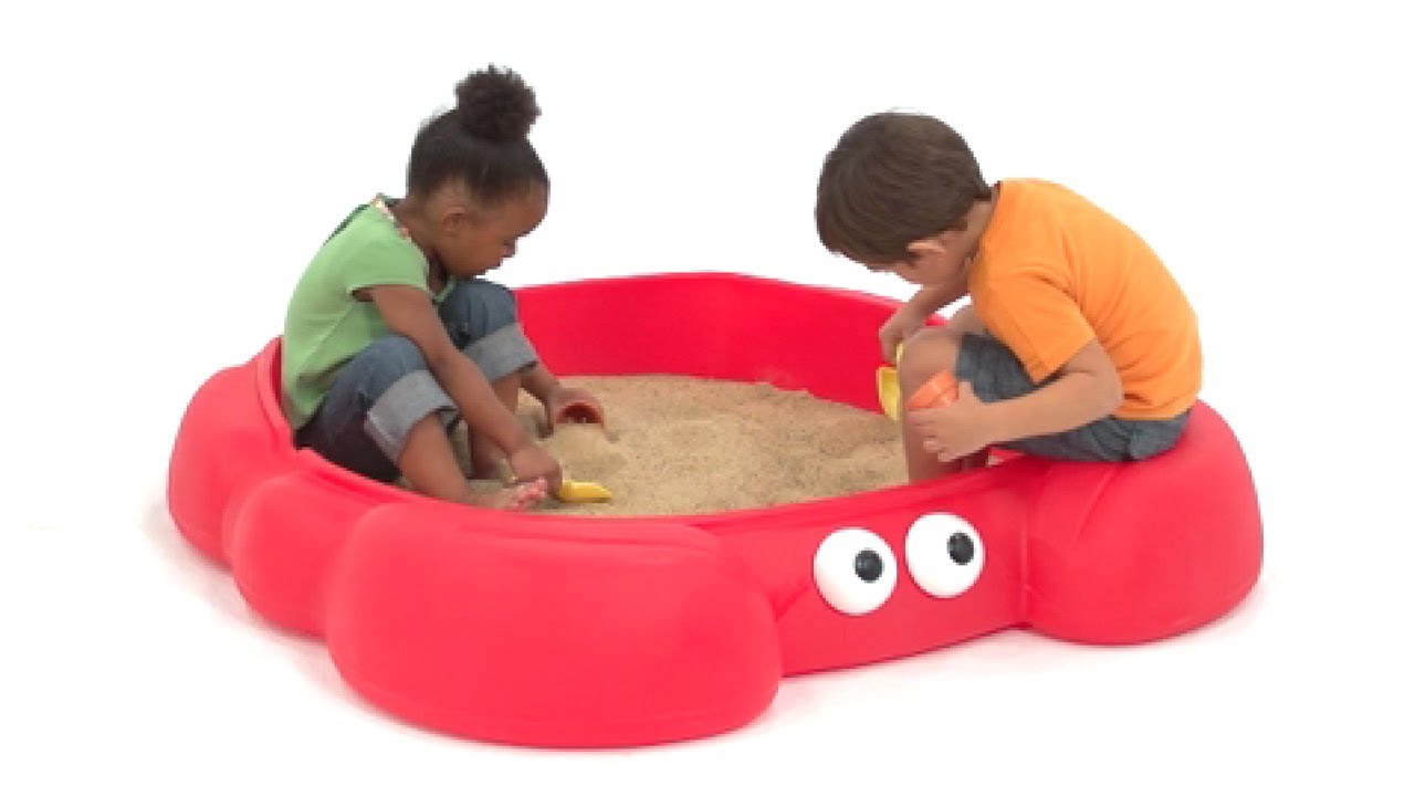Step2 Crabbie Zandbak Rood met deksel - Buitenspelen met zand