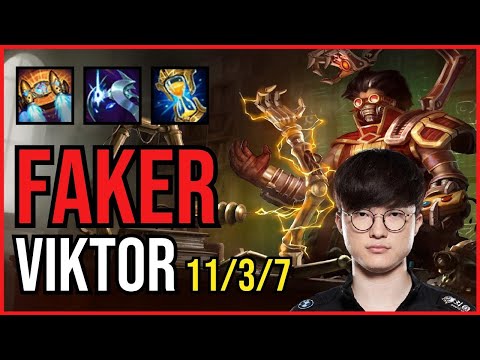 FAKER - VIKTOR vs AZIR Mid - KR Grandmaster - Patch 11.4