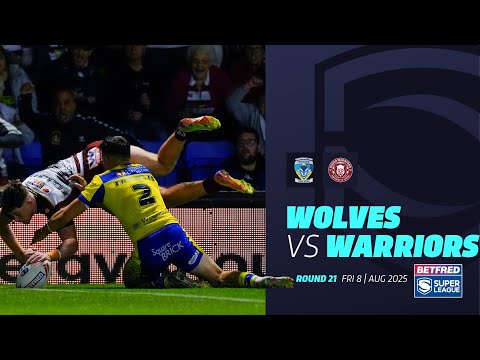 Highlights | Warrington Wolves v Wigan Warriors | 2025 Betfred Super League | Round 21