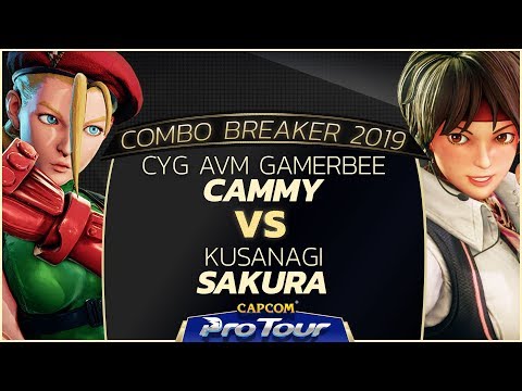 CYG BST Gamerbee (Cammy) vs Kusanagi (Sakura) - Combo Breaker 2019 Day 2 Pools - CPT 2019