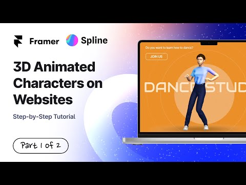Part 1 - How to Create a 3D Website with Character Animation in @splinetool  and @Framer