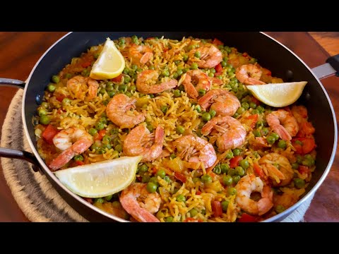 Riz aux Crevettes Façon Paella Rapide et Divin