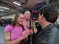 Stephanie McMahon Steals Brock Lesnar From Eric Bischoff And Takes Him To Smackdown 08 26 2002