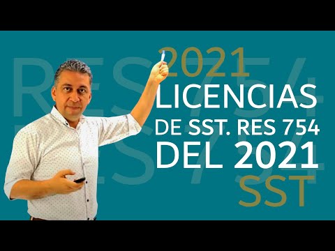 Resolución 754 de 2021: Licencia SST