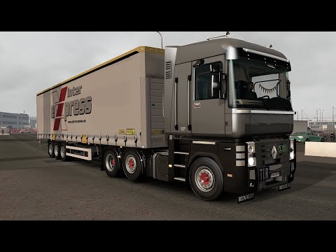 ETS2 1.39 - Euro Truck Simulator 2 - Renault Master - Promods 2.51 - Trailer Schmitz Curtain #1