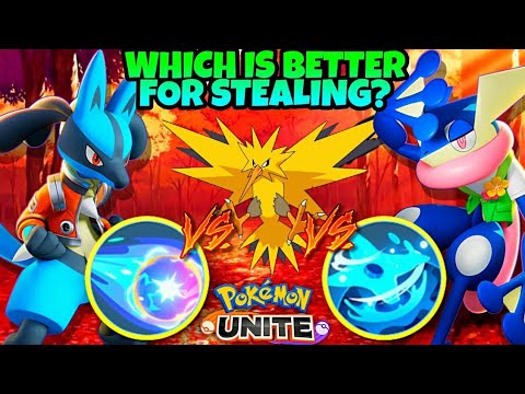 Lucario vs Greninja Unite Move! Which One is Better?... in Pokemon Unite!!!🔥
