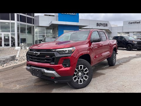2026 Chevrolet Colorado Crew Cab Short Box 4-Wheel Drive Z71 in Red for sale at Boyer Chevrolet Lindsay Ltd. in Lindsay, ON