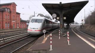 preview picture of video 'ICE-Durchfahrt in Kirchhain (Bz Kassel) (31.03.2013 08:40 Uhr)'