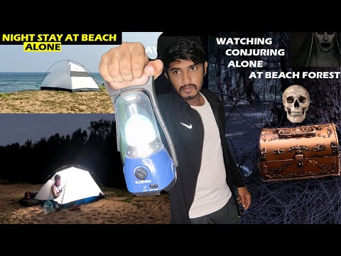 Surviving 24 Hours In Haunted Forest Beach😱 *ALMOST DIED*