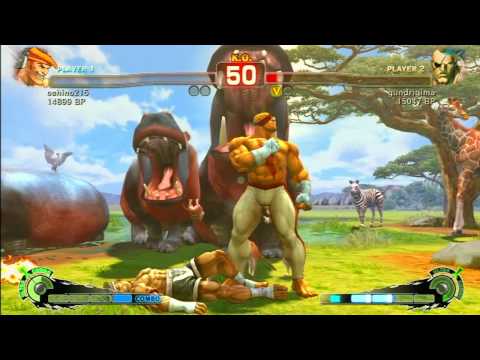SSF4 Rank Match  oshino215(AD)  vs gundrigima(SA)