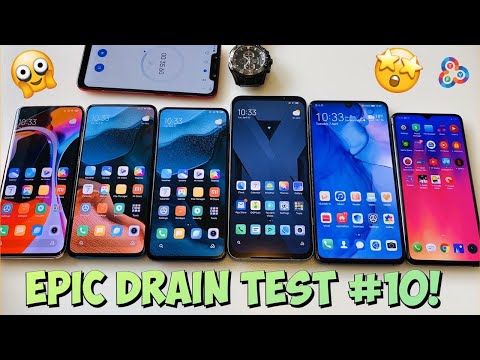 Mi 10 Pro v Redmi K30 Pro v K30 Pro Zoom v Black Shark 3 Pro v Mate 20X 5G v X2 Pro - DRAIN TEST #10