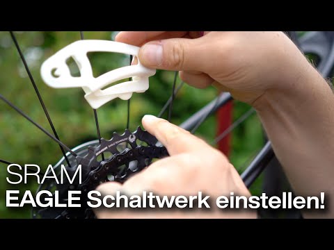 SRAM EAGLE XX1, XO1, GX Schaltwerk einstellen (auch AXS) mit Montage-Messlehre (SRAM Chain Gap Tool)