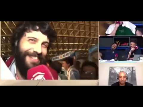 Diogo Defante atrapalhando transmissão de uma TV Argentina
