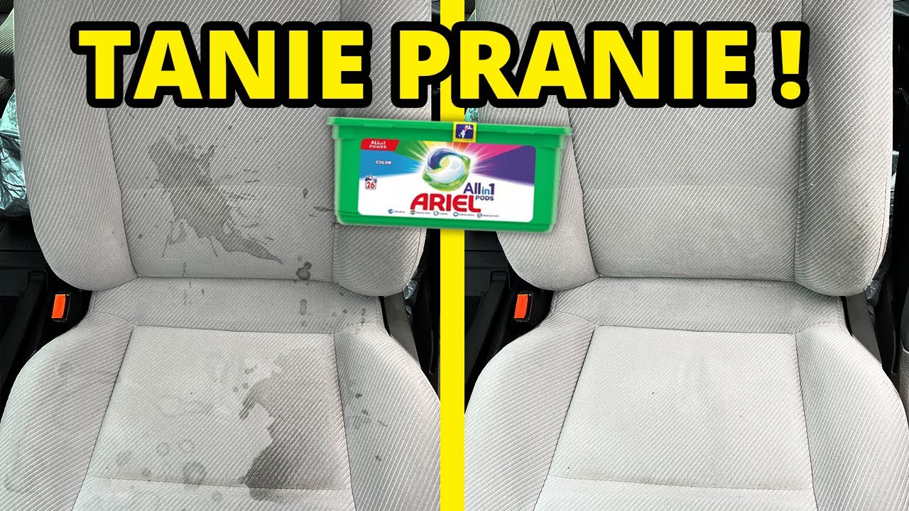 JAK TANIO WYPRAĆ TAPICERKĘ W SAMOCHODZIE ! Kapsułki do prania 