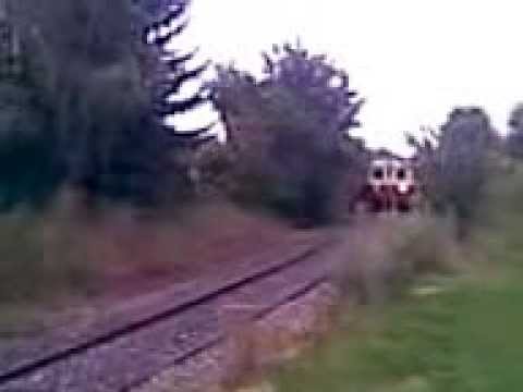 Žst Kadan Vetérina Vlak Doupovské Drahy přijiždi od kadan Předměsti