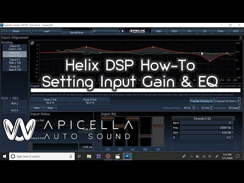 How To - Setting Helix DSP's Input Gain & Input EQ Using Its Input RTA