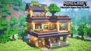 Minecraft  How to build Riverside Compact Villa  🌿