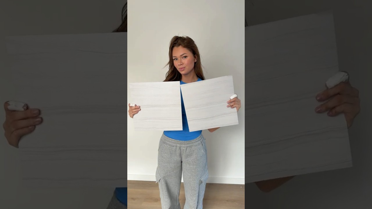 Zelfklevende vloertegels video