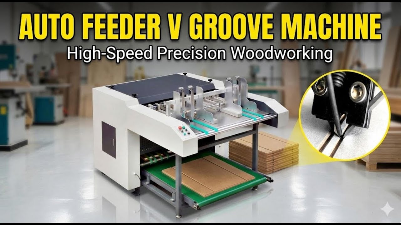 Automatic V-Grooving Machine video thumbnail