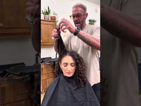 How I cut the triangle out of curly hair