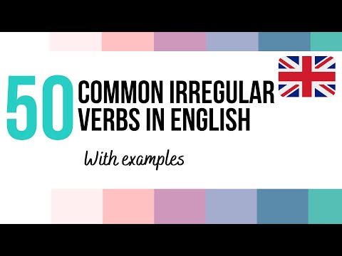 50 MOST COMMON IRREGULAR VERBS in ENGLISH 🇬🇧 with examples