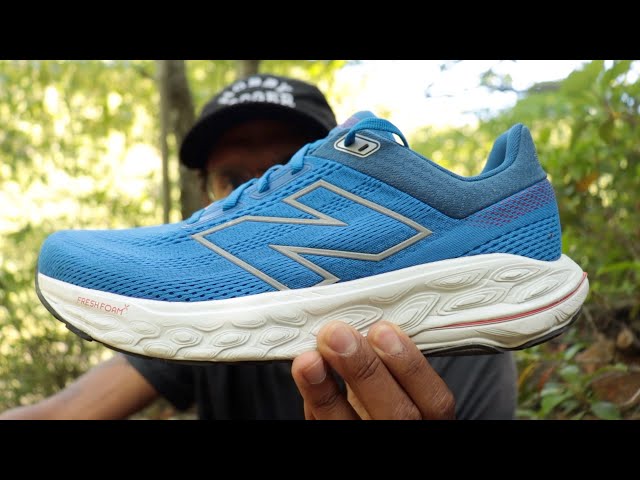 Vídeo relacionado con New Balance Fresh Foam X 860 V14 - Tenis de correr para hombre, Blanco/negro/sal marina, 12 Narrow