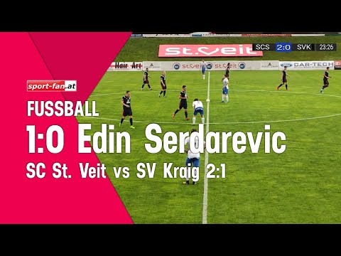 Edin Serdarevic mit dem 1:0 für den SC St. Veit gegen SV Kraig