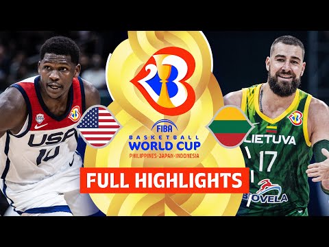 USA 🇺🇸 vs Lithuania 🇱🇹 | Full Game Highlights | FIBA Basketball World Cup 2023