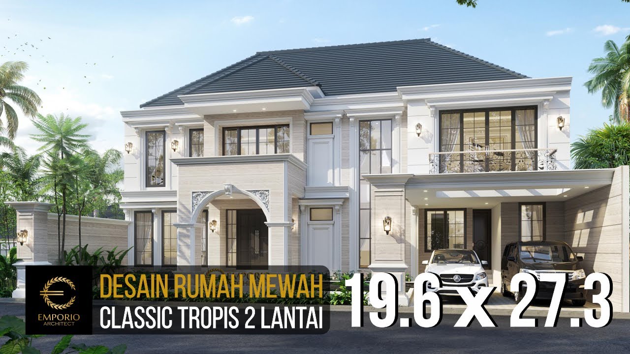 Video 3D Desain Rumah Classic 2 Lantai Bapak Hartowo