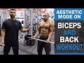 AESTHETIC MODE ON Back and Bicep Workout ! DAY 2 (Hindi / Punjabi)