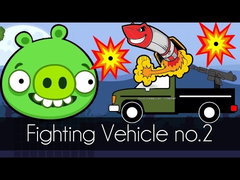 Bad Piggies - FIGHTING VEHICLE No.2 (Field of Dreams) - Upgrade Cruise Missile Video