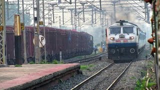 preview picture of video 'Shatabdi express brutally overtakes tebhaga express || indian railways'