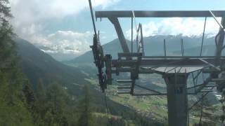 preview picture of video 'Gondelbahn Schlick 2000 Kolej linowa Schlick 2000 Fulpmes - Kreuzjoch Austria Dolina Stubai'