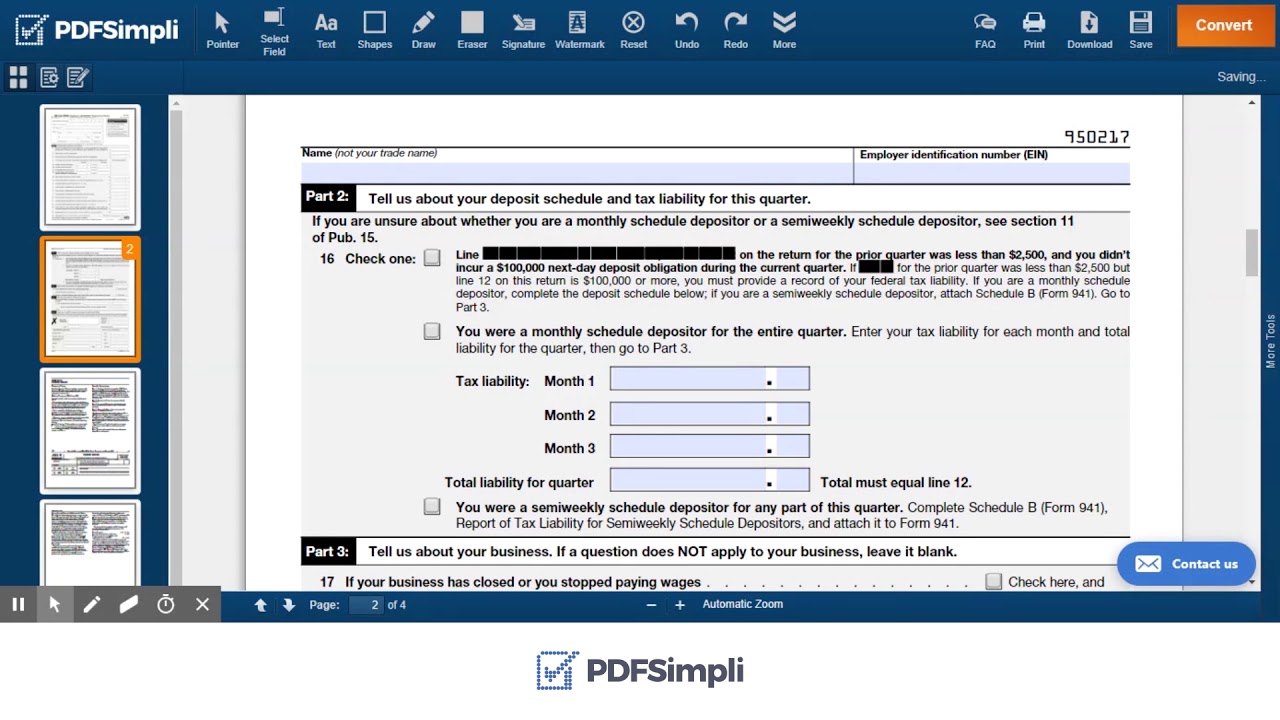 Super Easy Redaction @ PDFSimpli.com