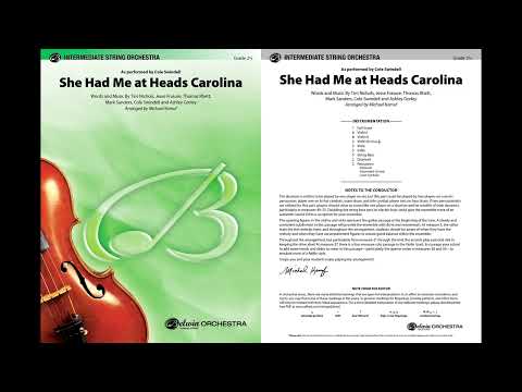 She Had Me at Heads Carolina, arr. Michael Kamuf – Score & Sound