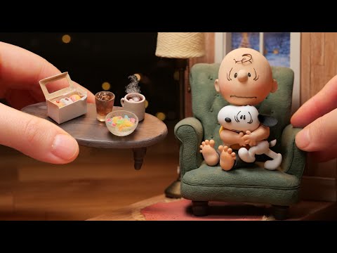Making Charlie Brown & Snoopy’s Christmas Diorama with Clay (4K)
