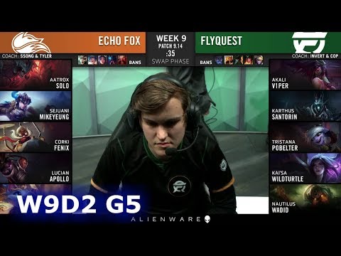FOX vs FLY | Week 9 Day 2 S9 LCS Summer 2019 | Echo Fox vs FlyQuest W9D2