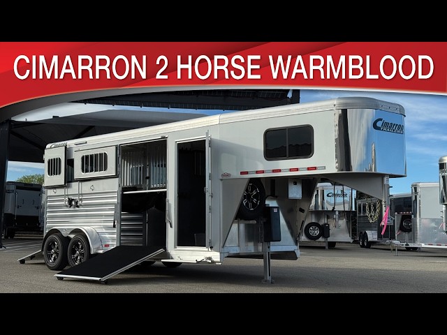 Preview image of Cimarron Norstar 2 Horse Warmblood Gooseneck youtube video